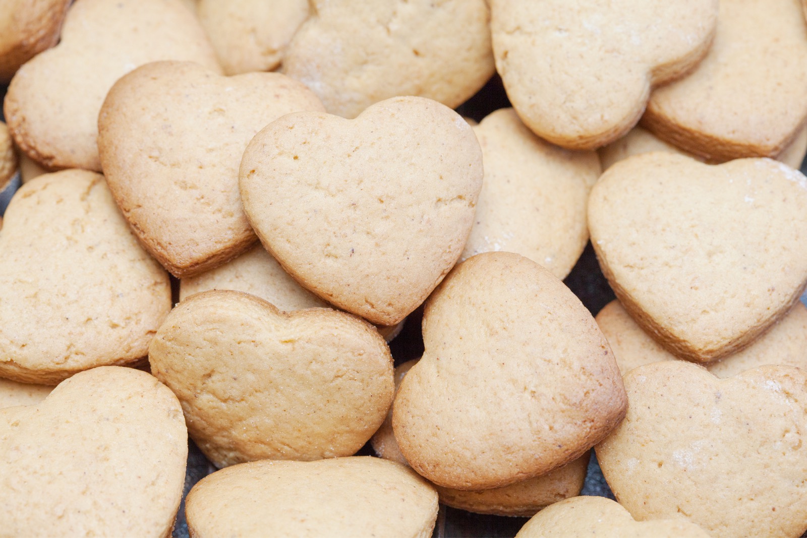 Heart-shaped cookies